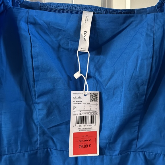 NEW! MANGO • PUFF SLEEVE DRESS - Picture 3 of 4